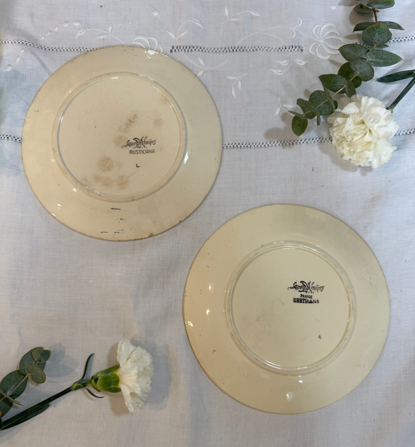 Lot 2 assiettes Sarreguemines