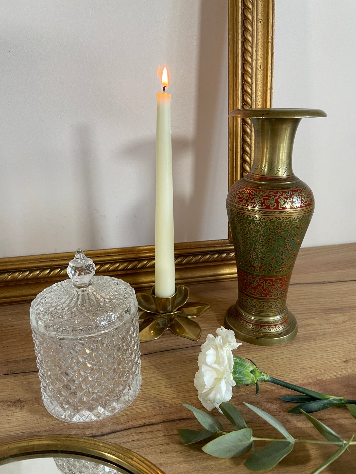 Vase en laiton vintage