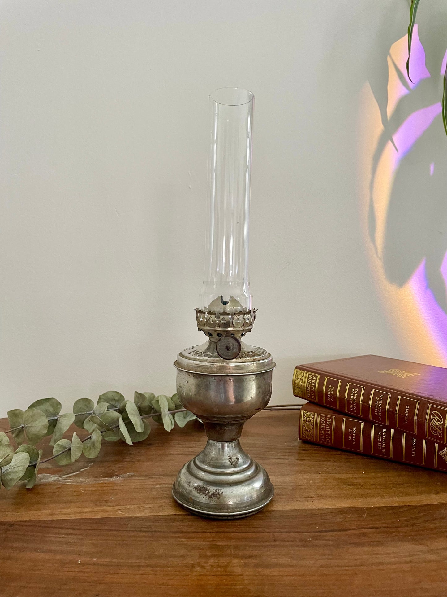 Lot de lampes à pétrole et huile vintage