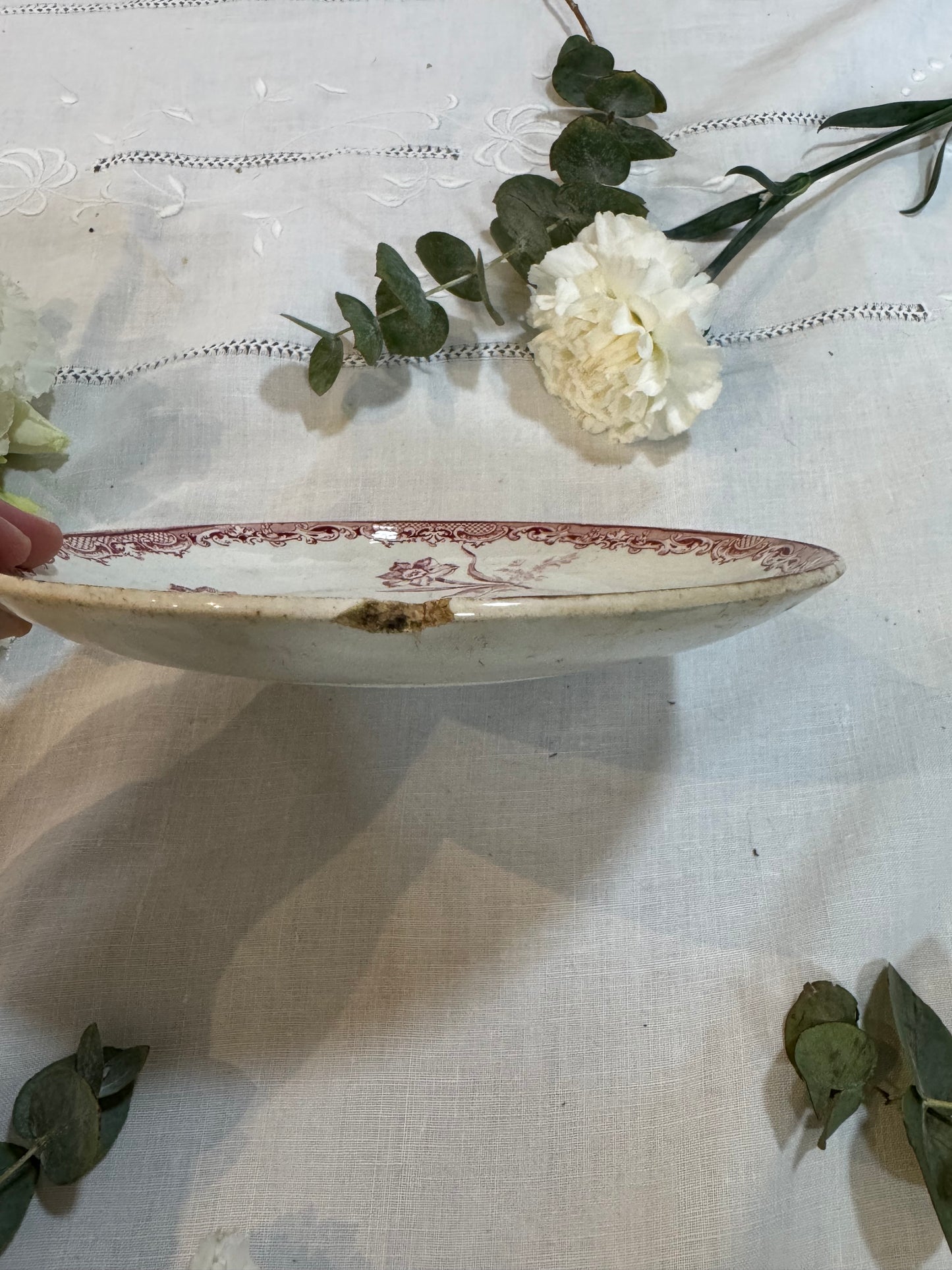 Assiette Fontanges Sarreguemines