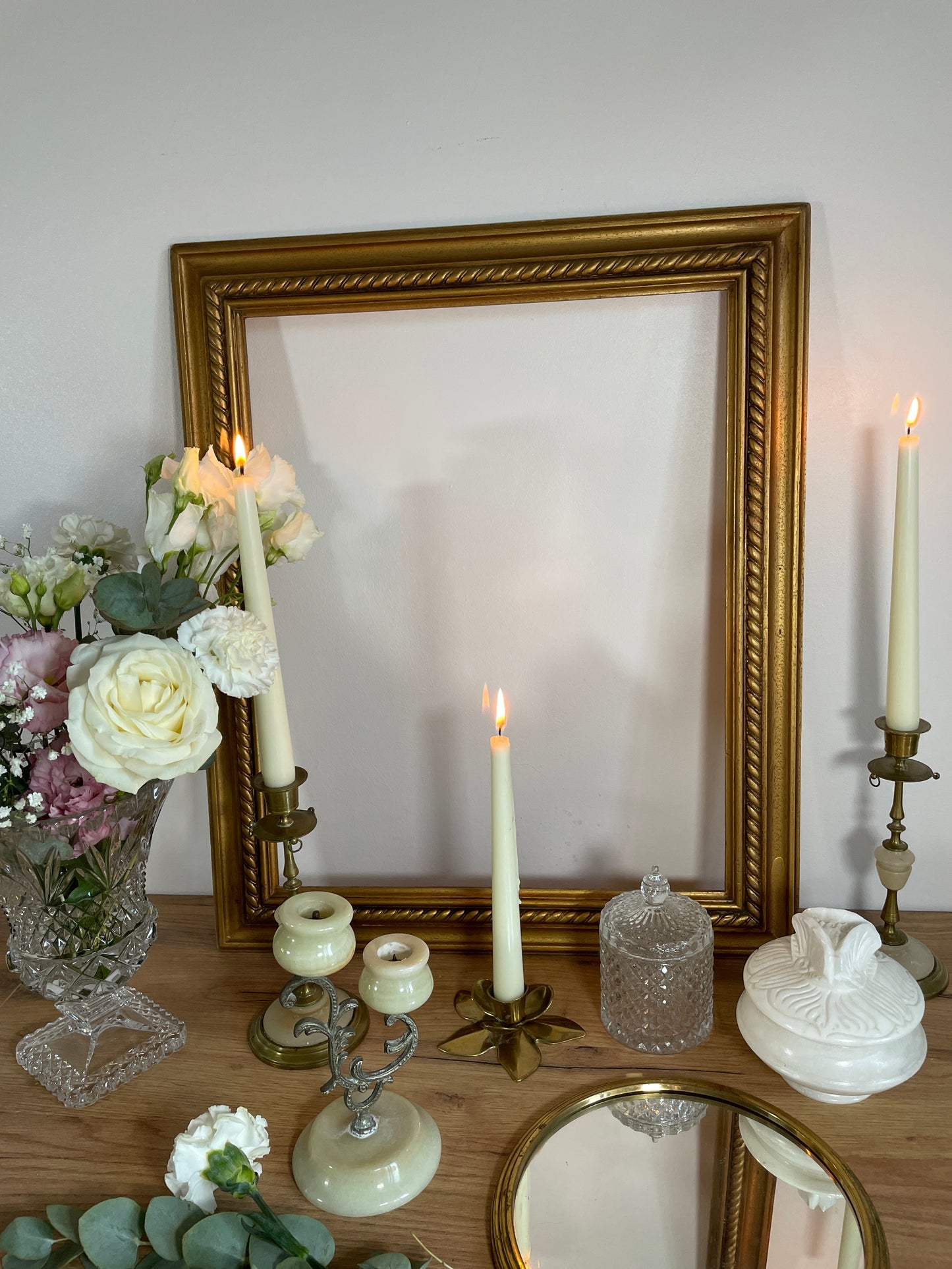 Chandelier laiton onyx