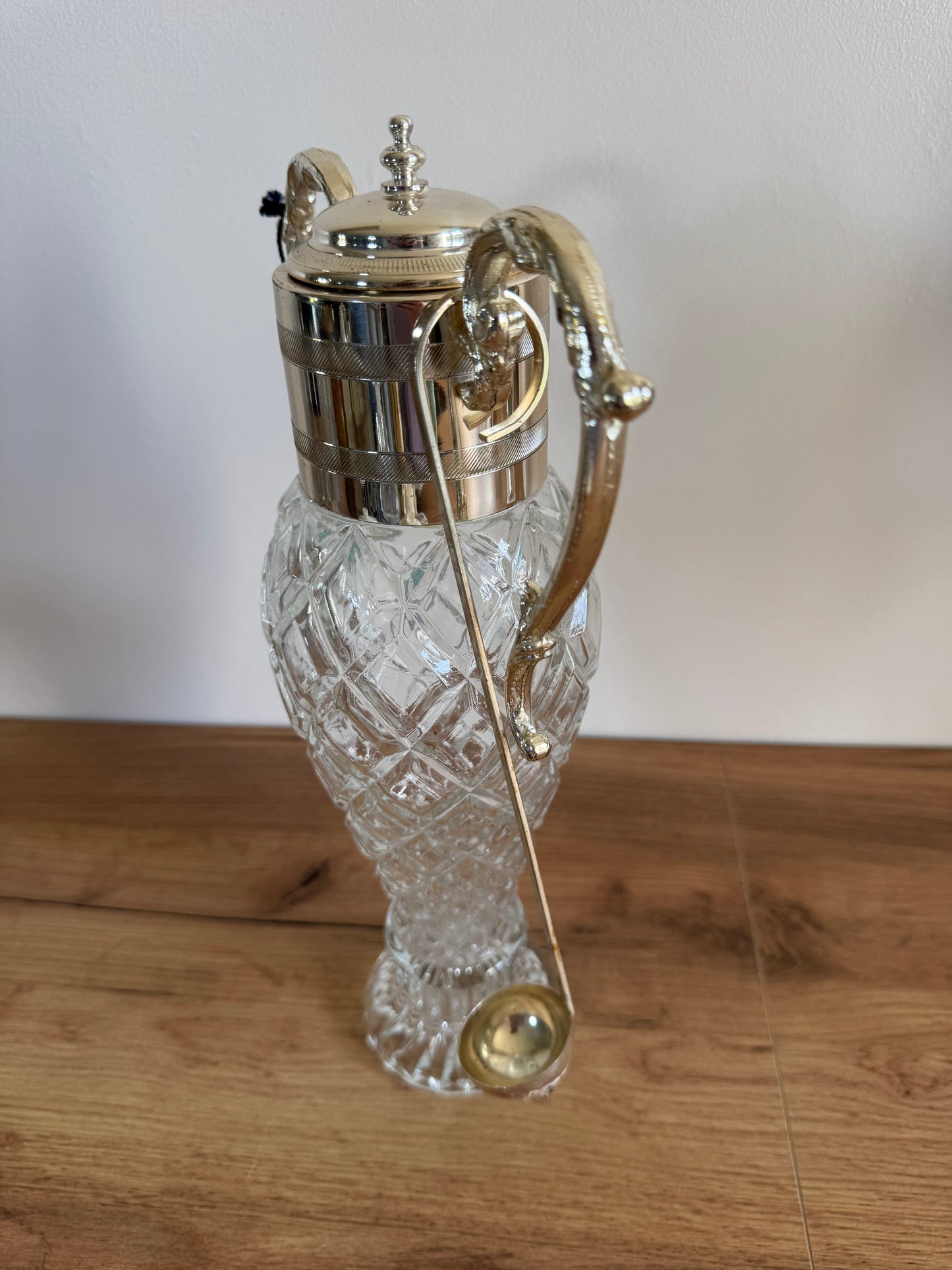 Carafe liqueur vintage plaqué argent