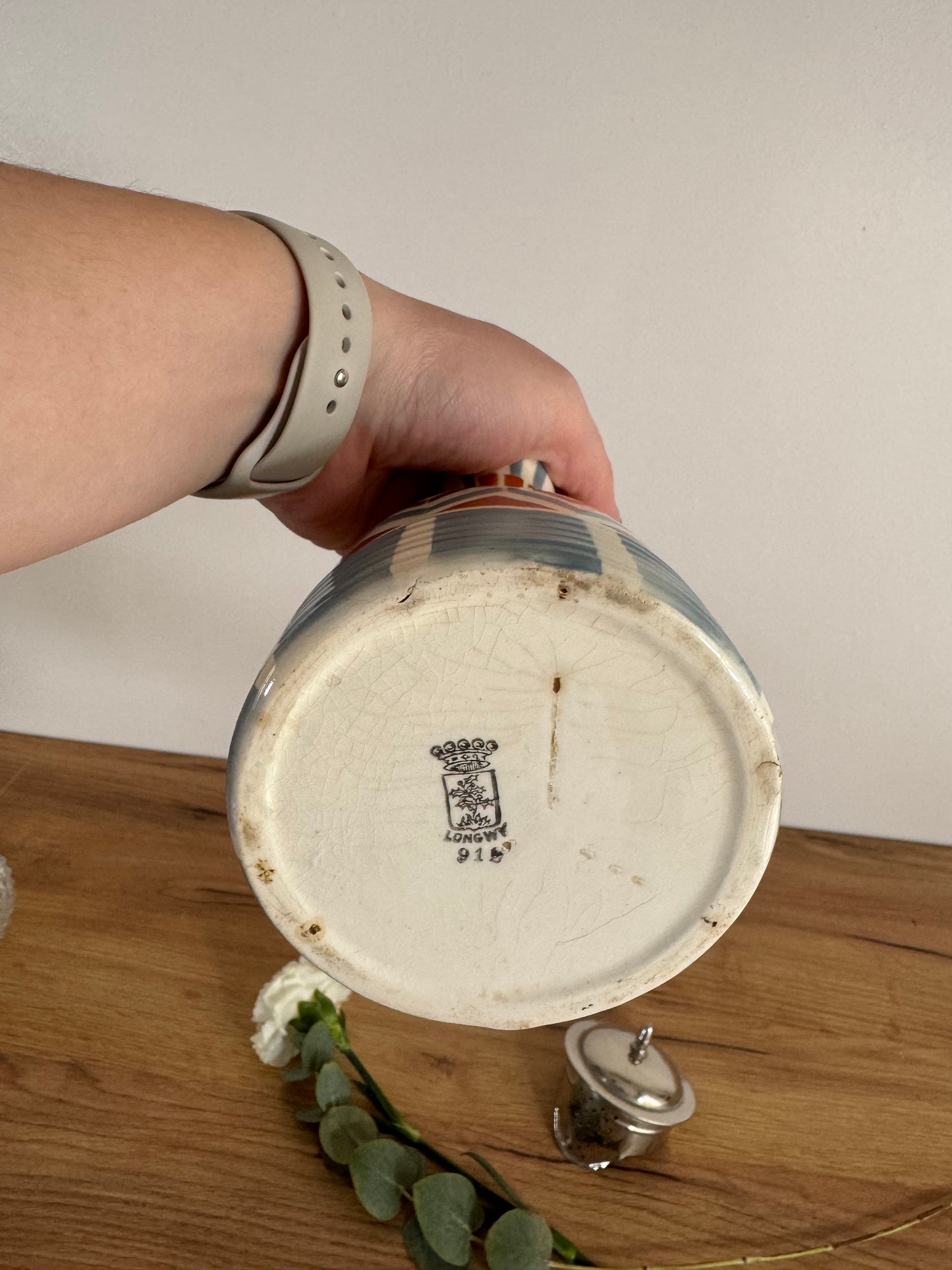 Théière pichet Longwy vintage