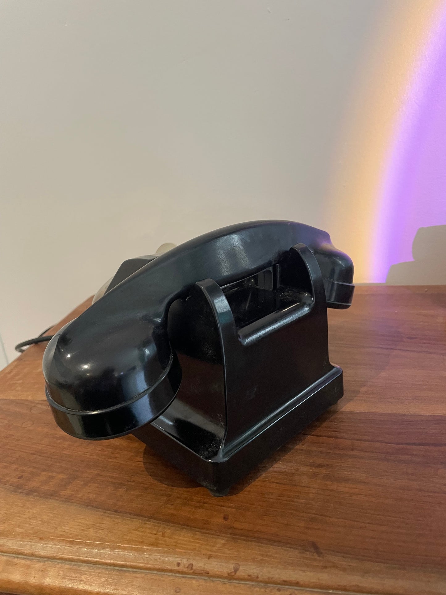 Téléphone vintage Bakélite noir SNCF