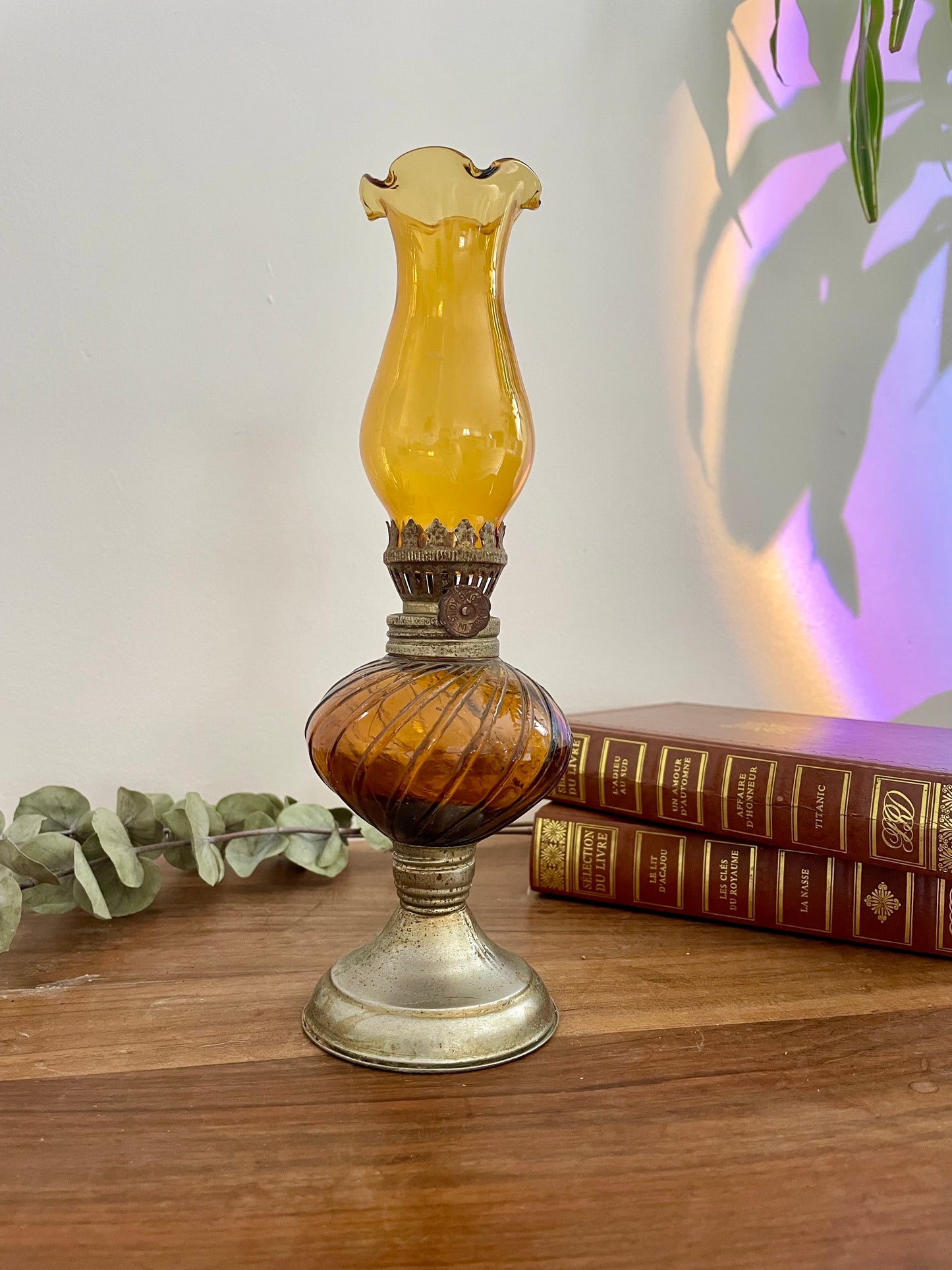 Lot de lampes à pétrole et huile vintage