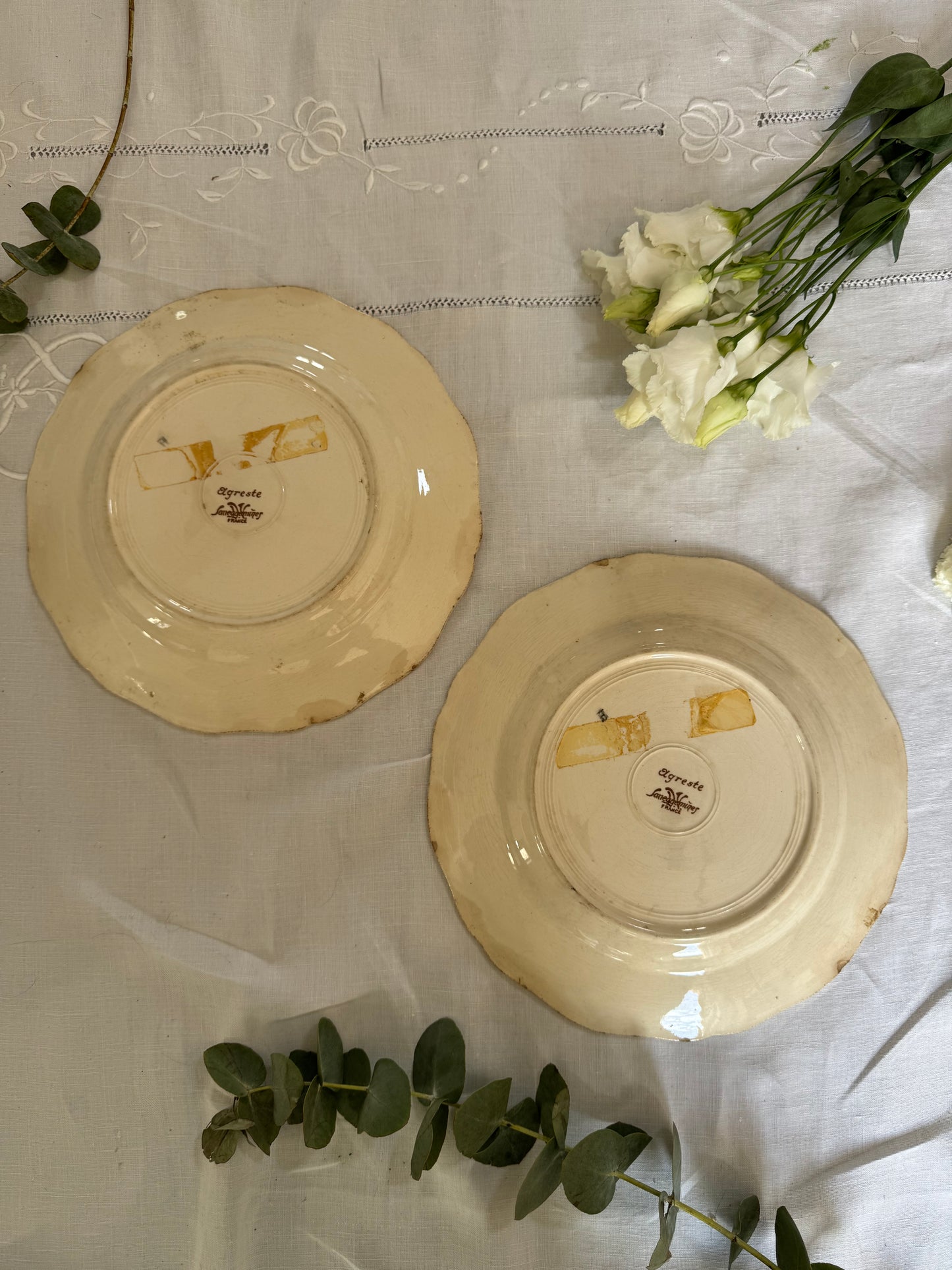 Assiettes Sarreguemines x2