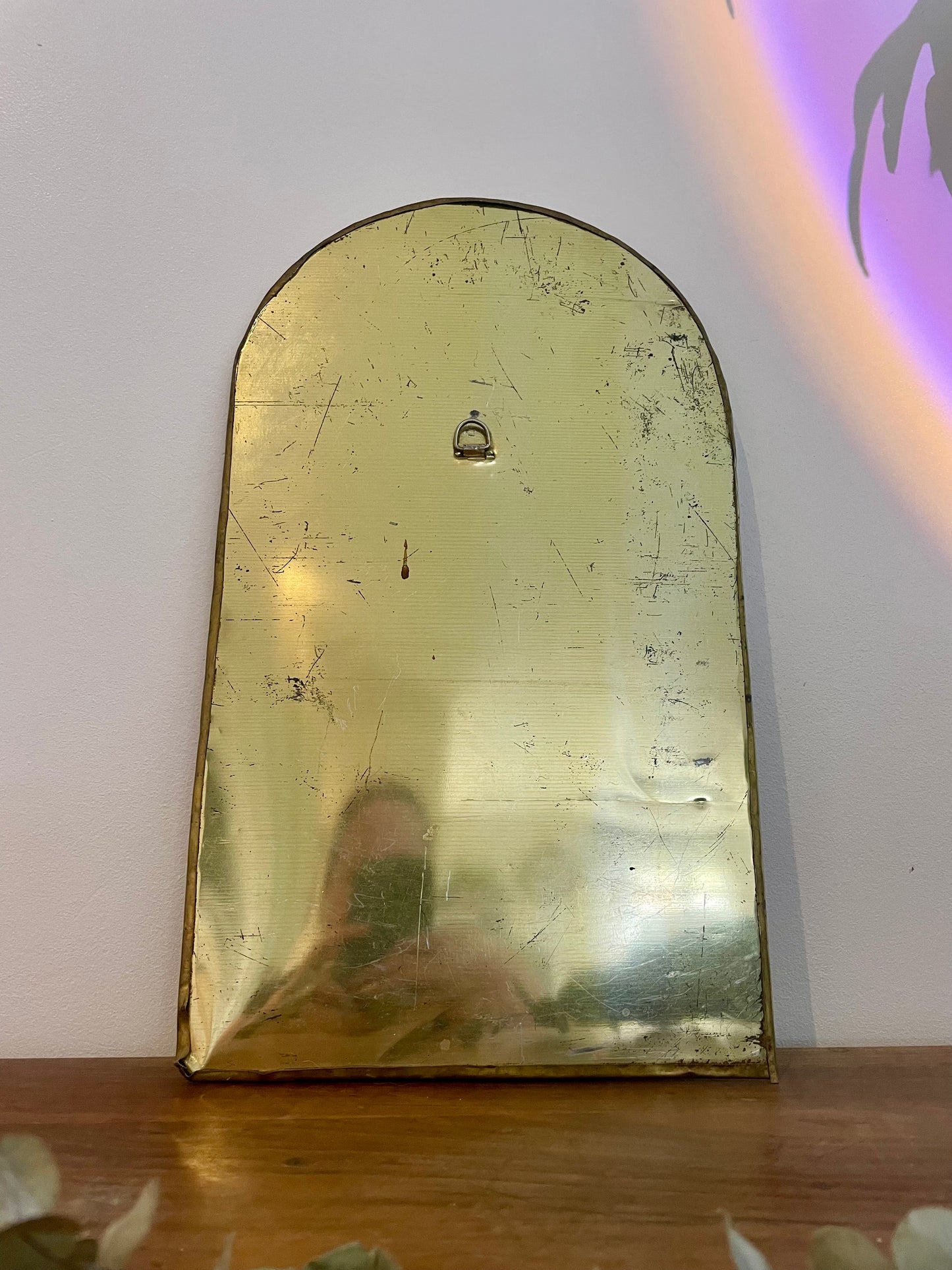 Miroir oriental doré arche