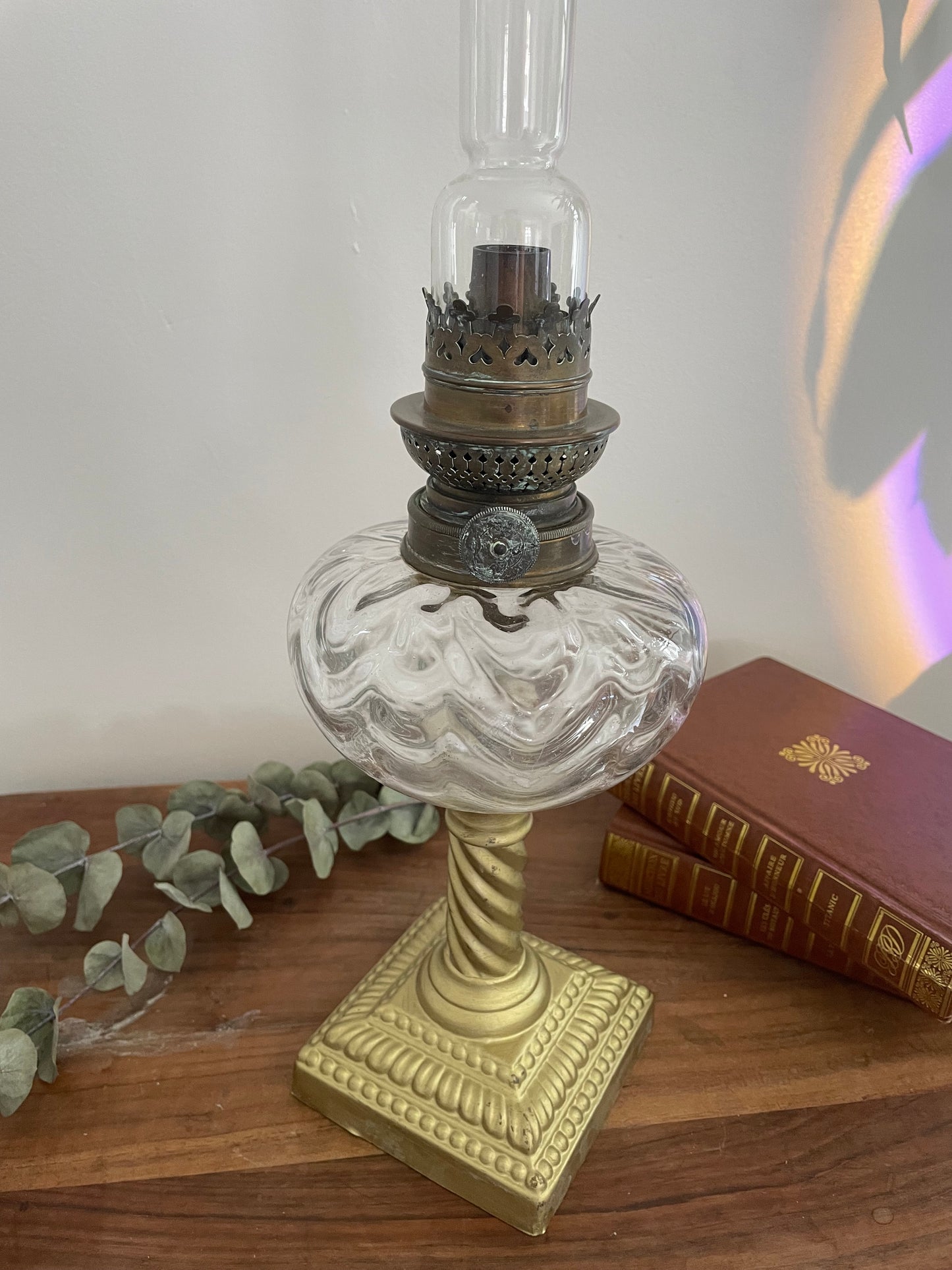 Lot de lampes à pétrole et huile vintage