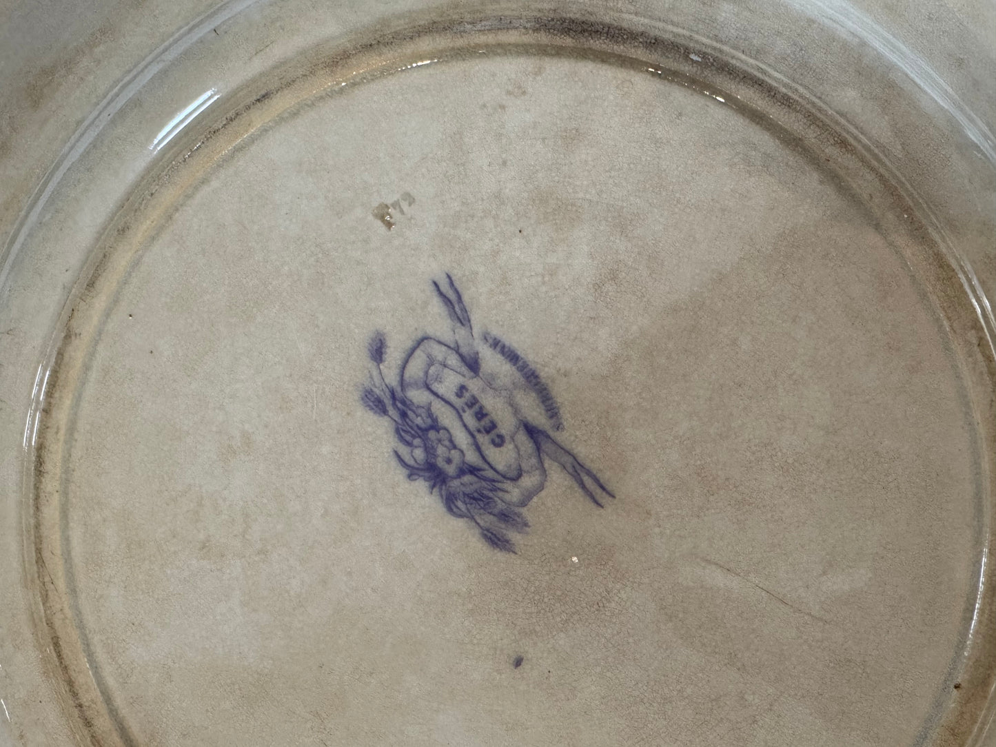 Grand plat de service Sarreguemines Cérès