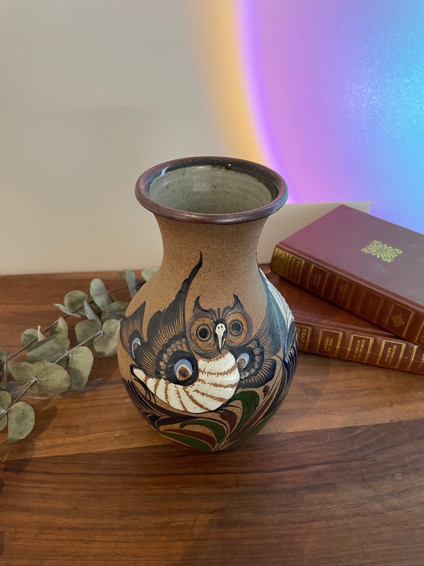 Vase en grès, signé du Mexique Tacat