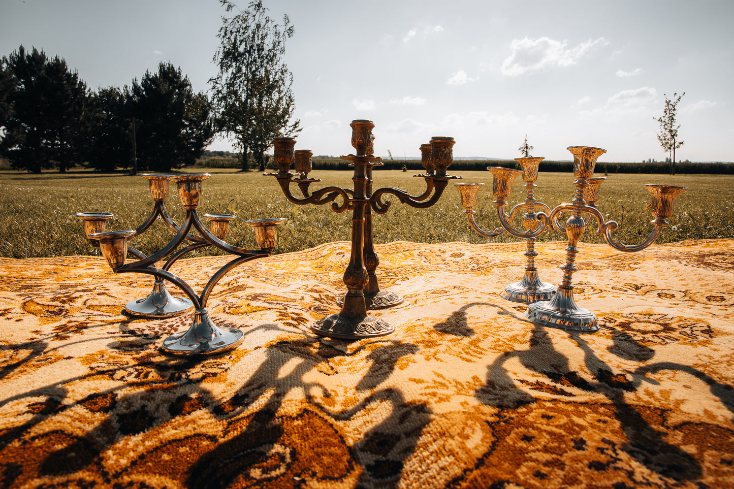 Lot de 6 chandeliers vintage