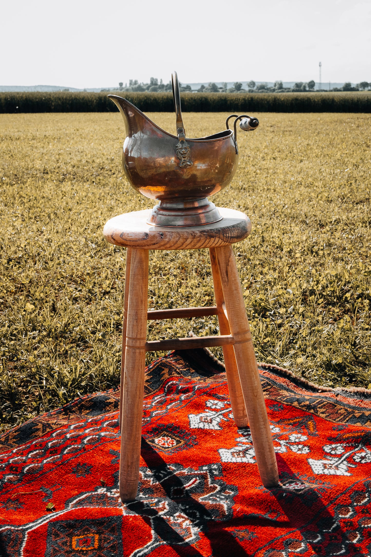 Pot en cuivre vintage