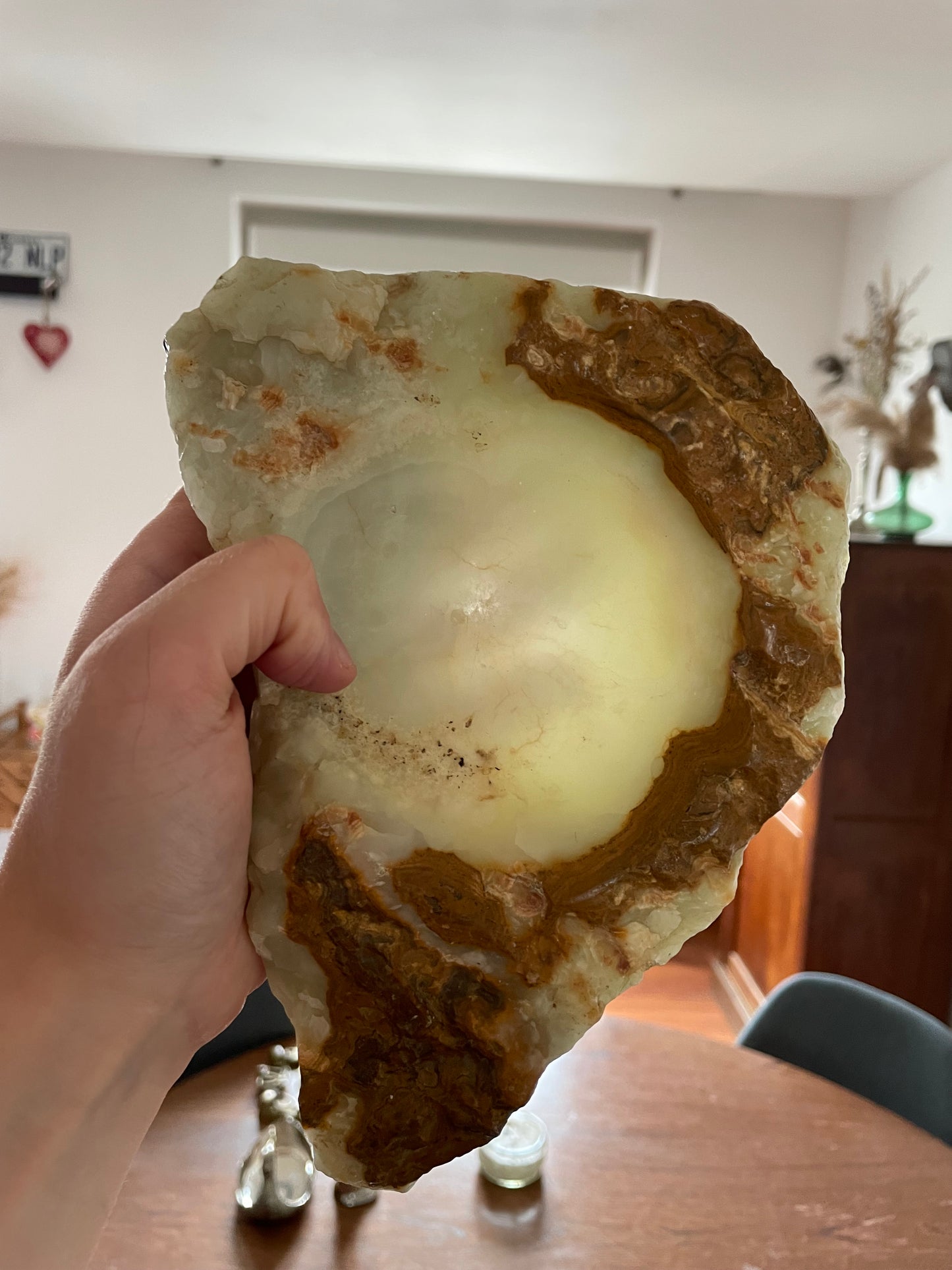 Vide poche, porte savon, ou cendrier en Onyx