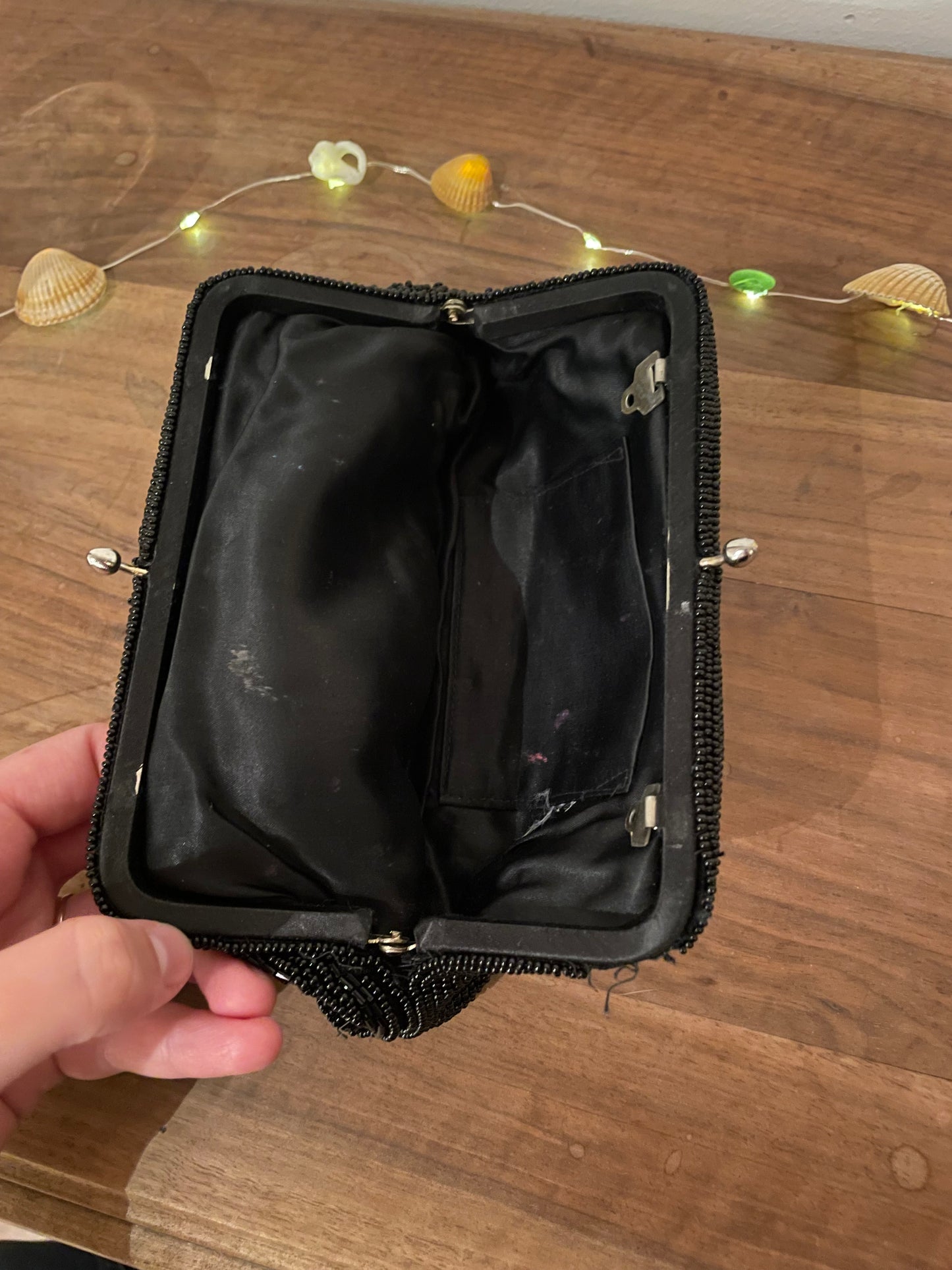Pochette perlée vintage