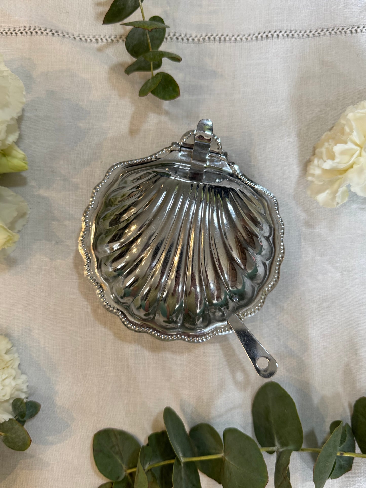 Beurrier en forme de coquillage vintage