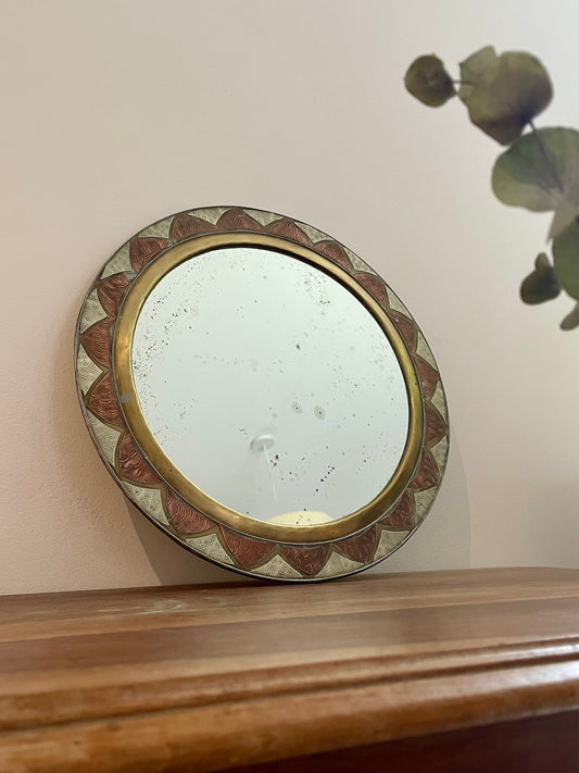 Miroir oriental cuivre vintage