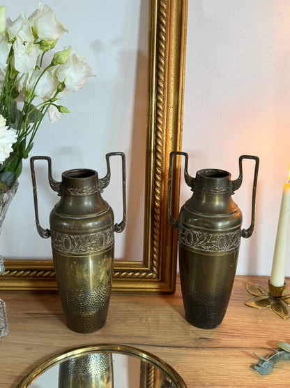 Vases amphores laiton