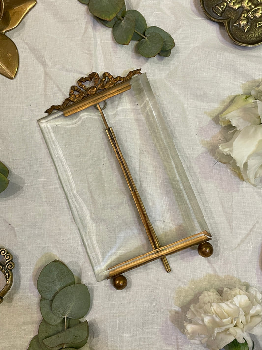 Cadre photo vintage laiton noeud