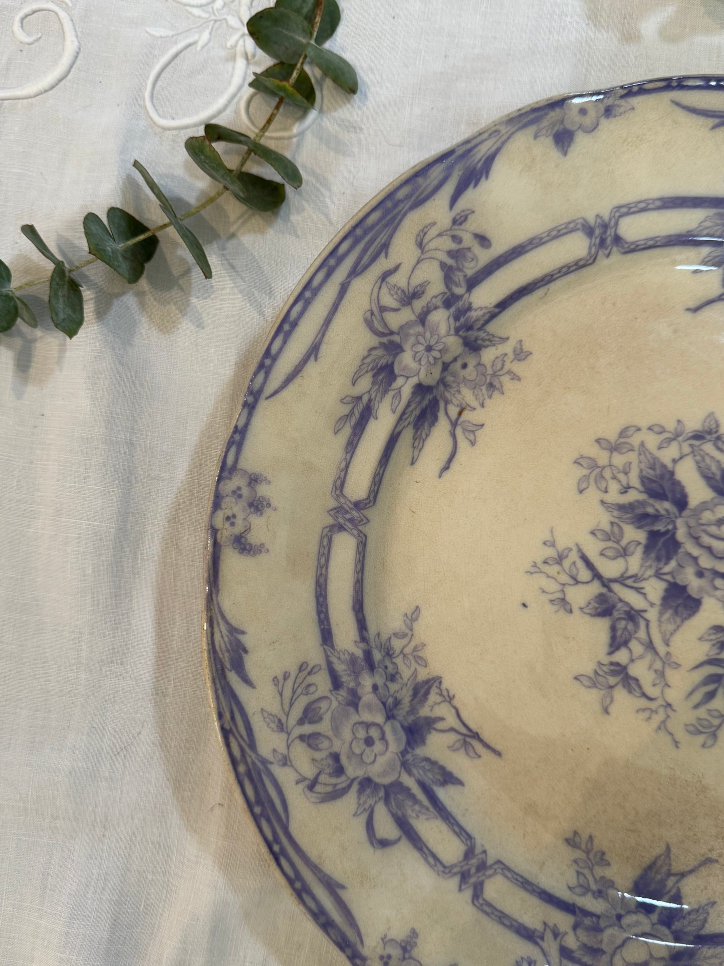 Grand plat de service Sarreguemines Cérès