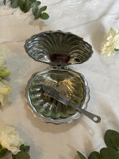 Beurrier en forme de coquillage vintage