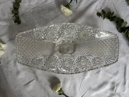 Coupe à fruits en verre moulé