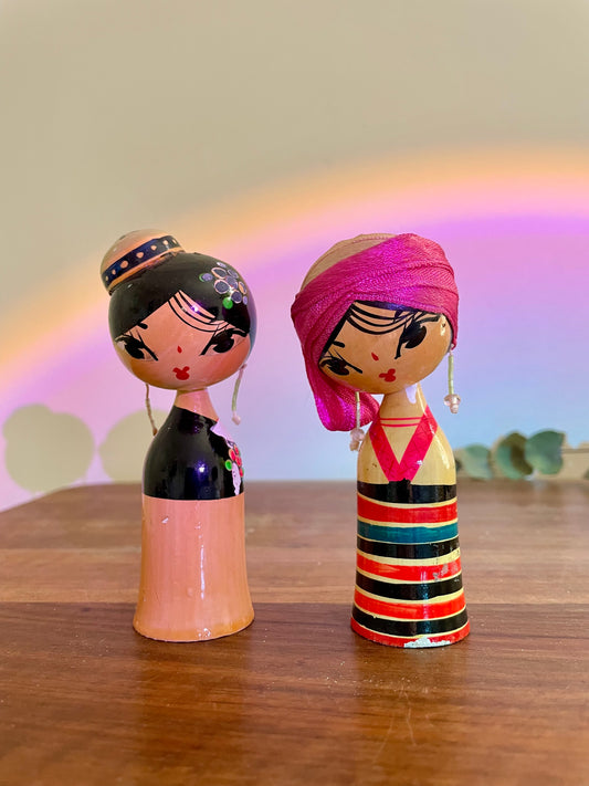 Couple Kokeshi vintage