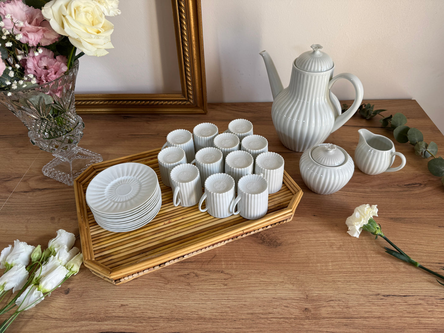 Service à café ou thé en porcelaine Limoges