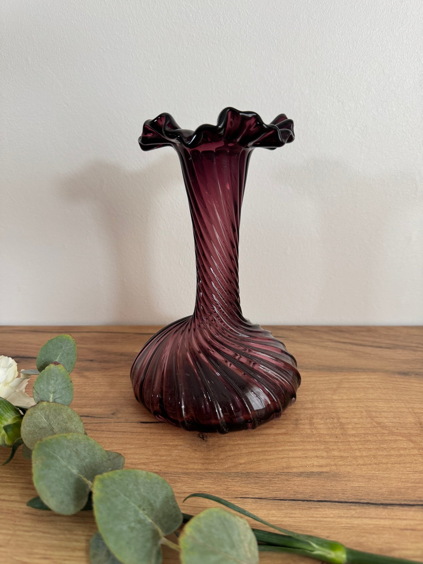 Vase torsadé vintage