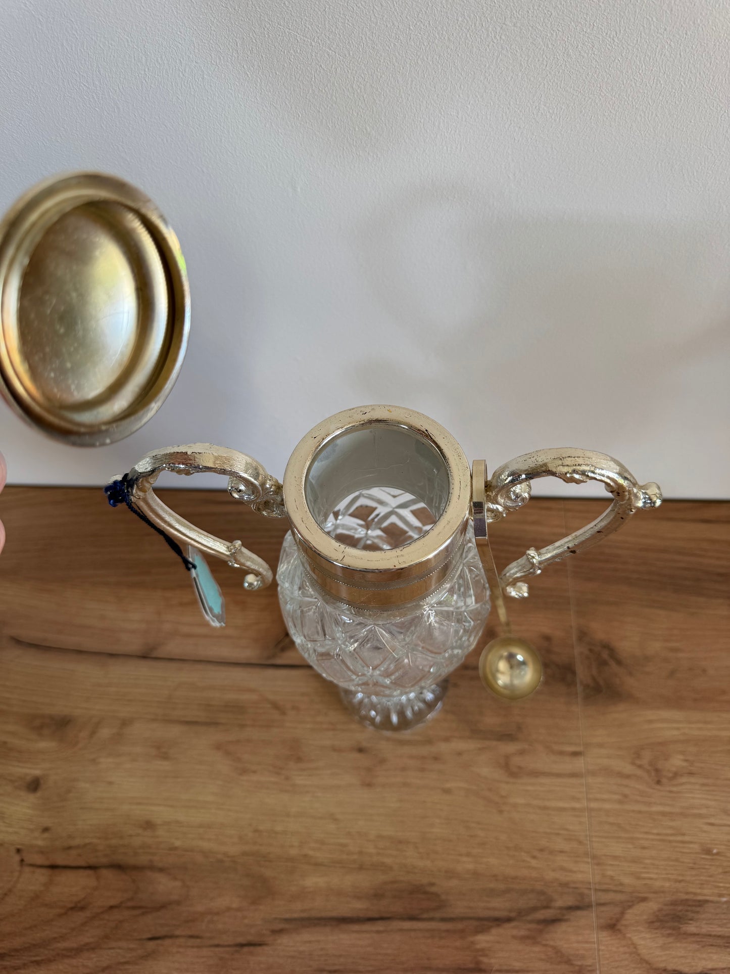 Carafe liqueur vintage plaqué argent