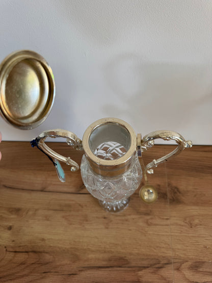 Carafe liqueur vintage plaqué argent