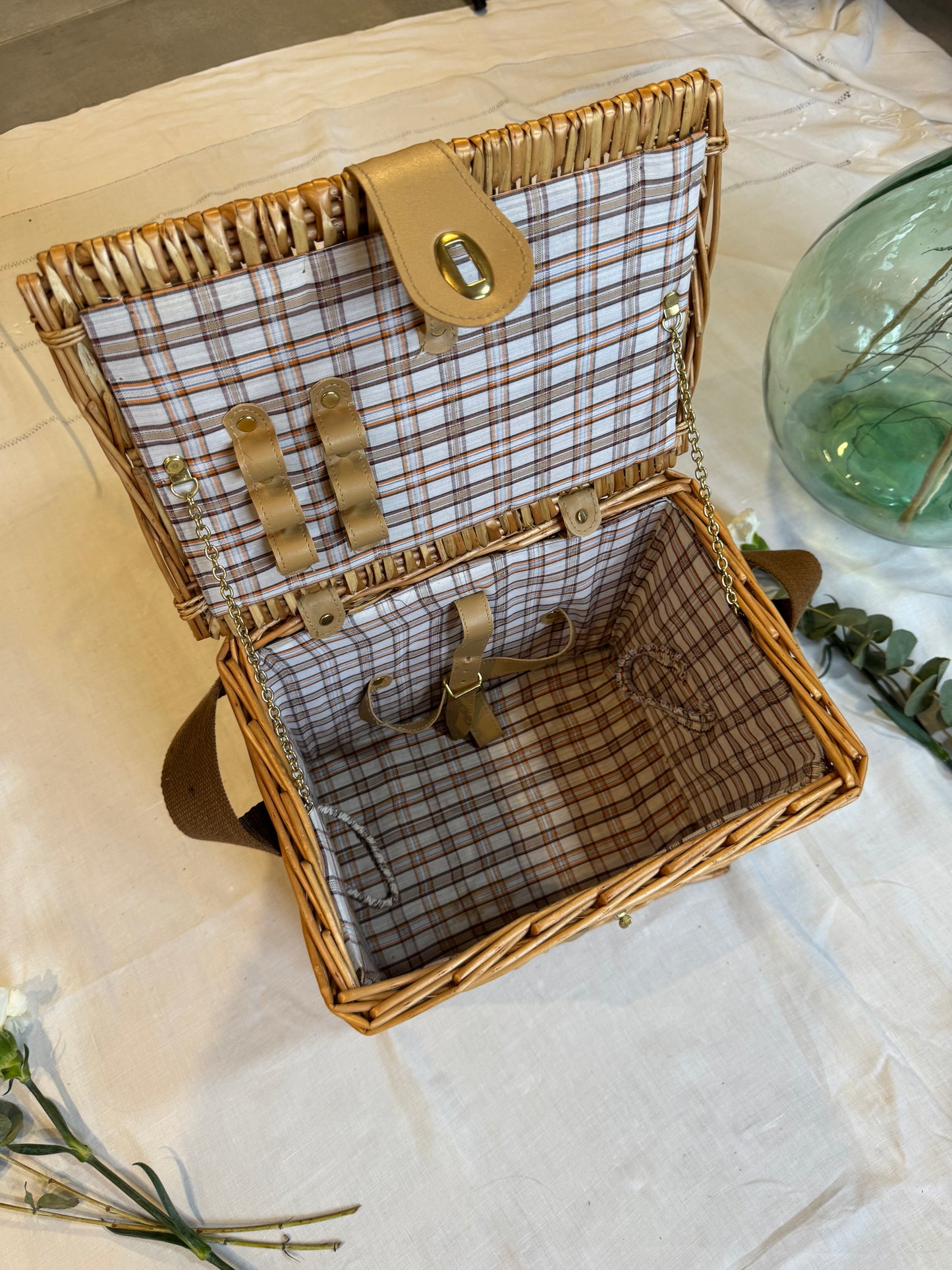 Panier de pique-nique en osier