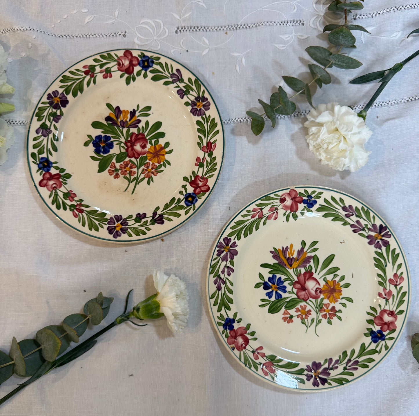 Lot 2 assiettes Sarreguemines