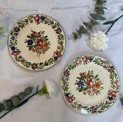 Lot 2 assiettes Sarreguemines