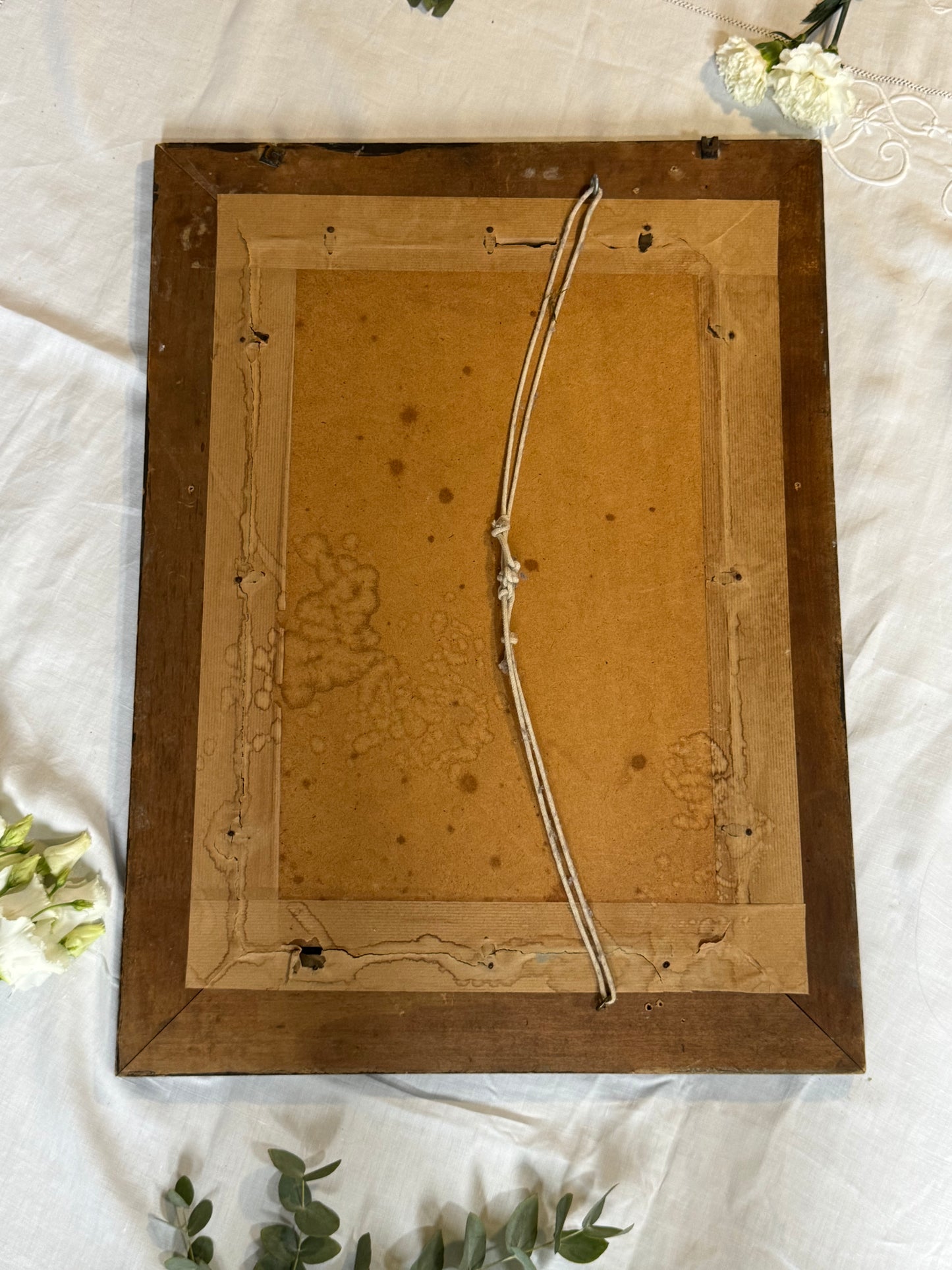 Grand miroir rare turquoise