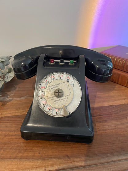 Téléphone vintage Bakélite noir