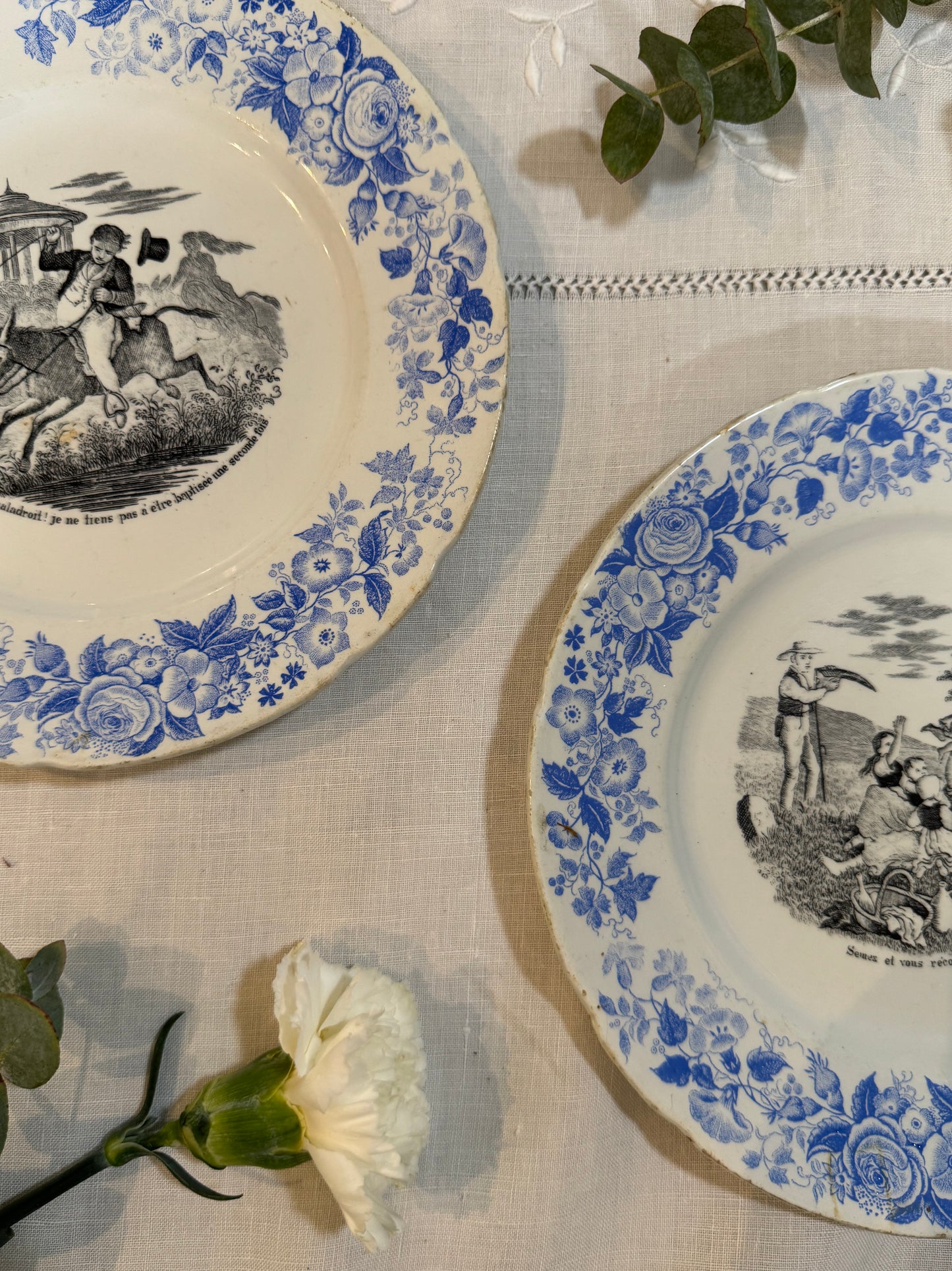 Lot 2 assiettes parlantes Niederweiler