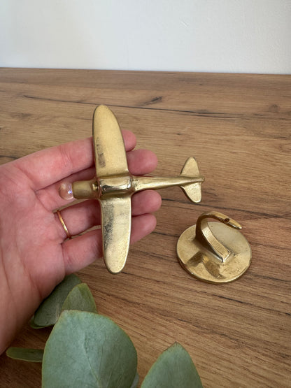 Avion presse papier laiton