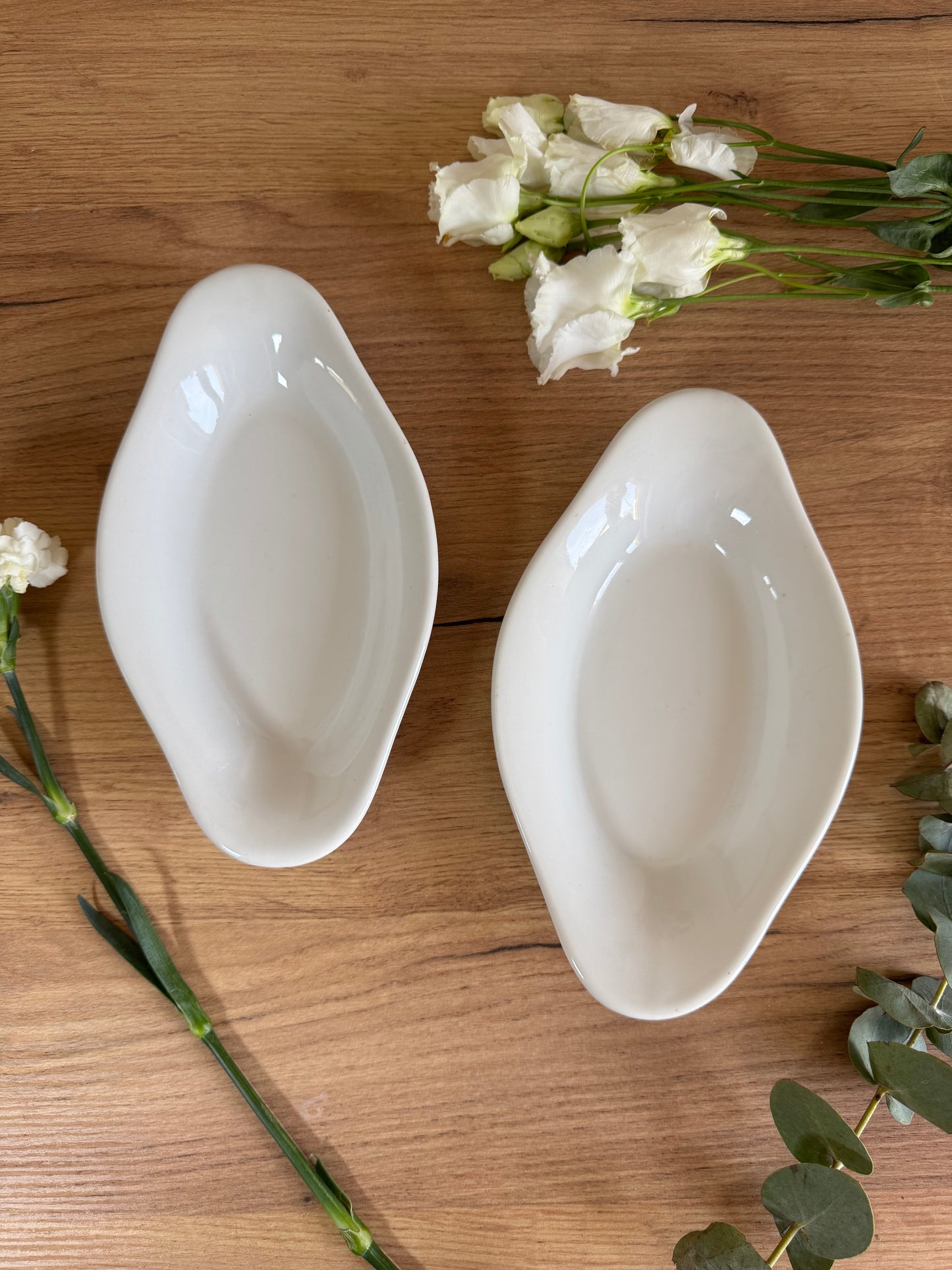 Lot de 3 raviers Limoges porcelaine
