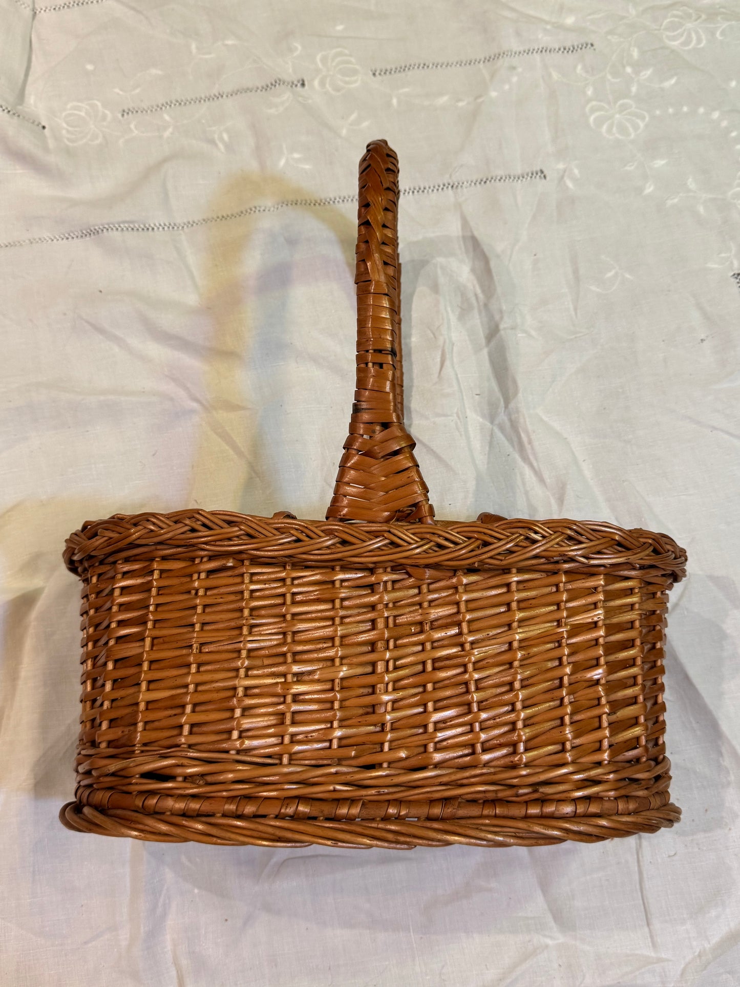 Panier porte-bouteille osier