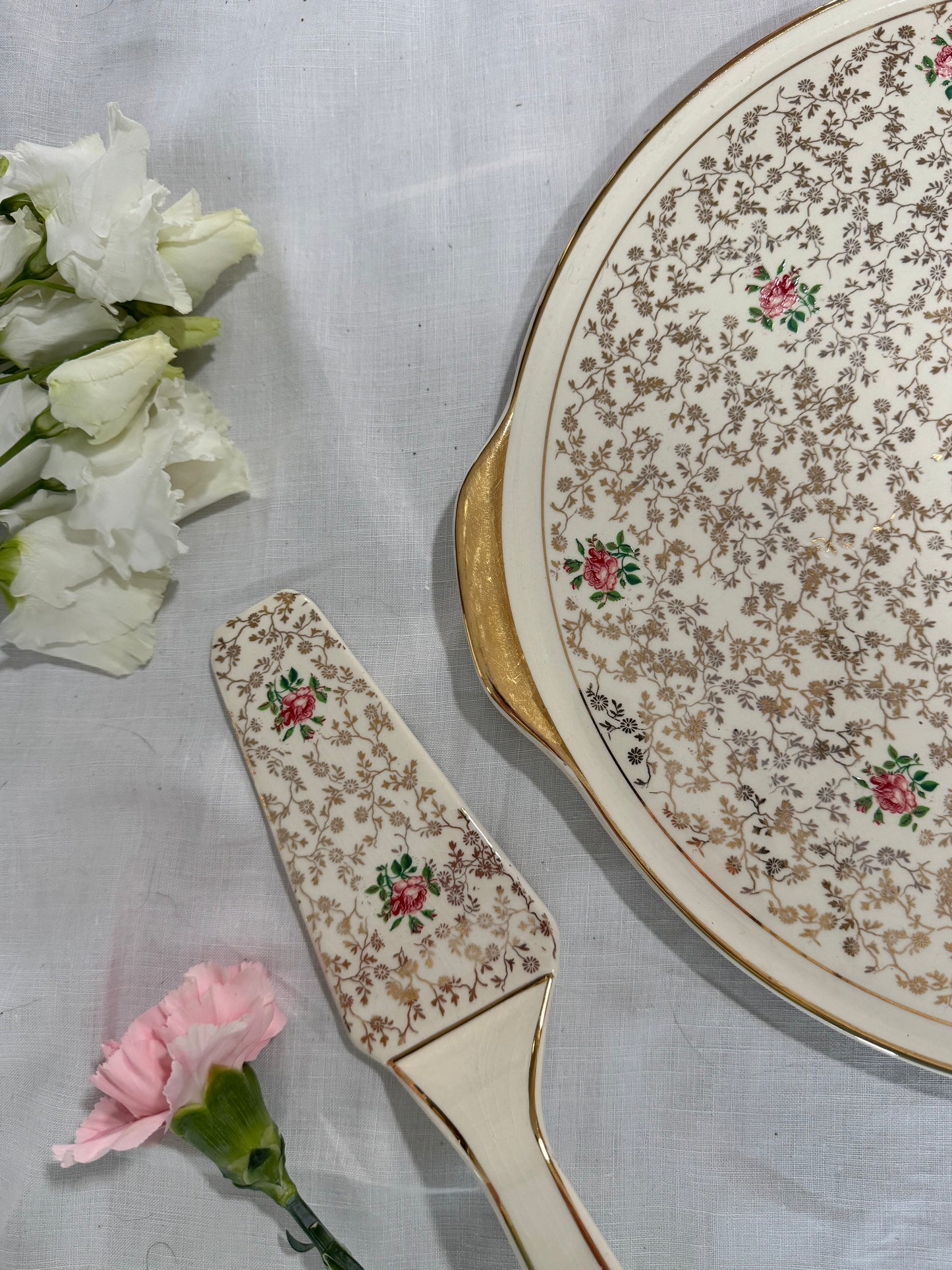 Coffret plat à tarte et pelle vintage