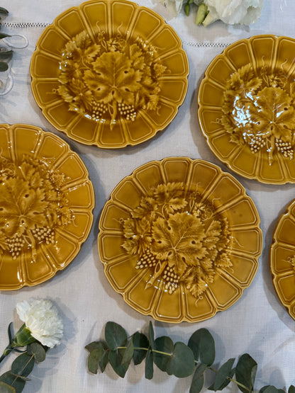 Assiettes à dessert Sarreguemines vintage