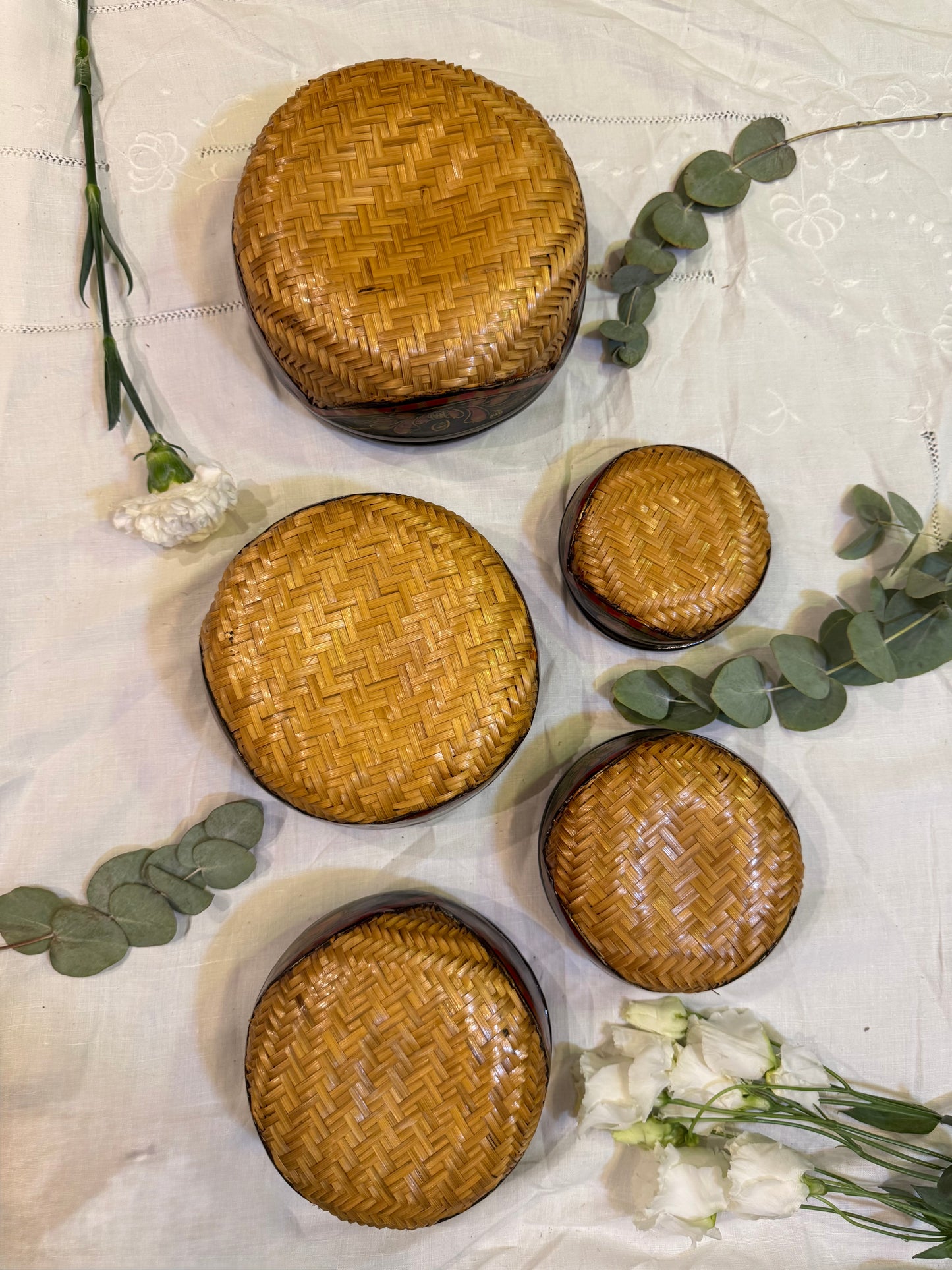 Boîtes gigognes fait main rare