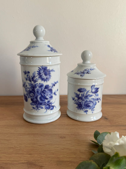 Lot deux pots en porcelaine vintage