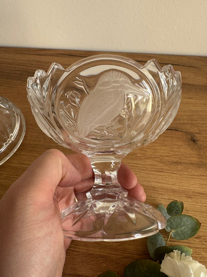 Bonbonnière cristal oiseaux
