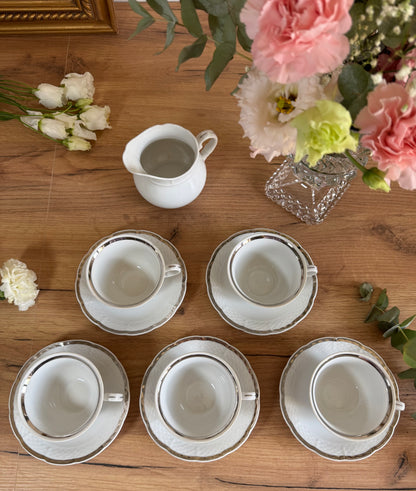 Service à café Thun en porcelaine fait en Tchécoslovaquie