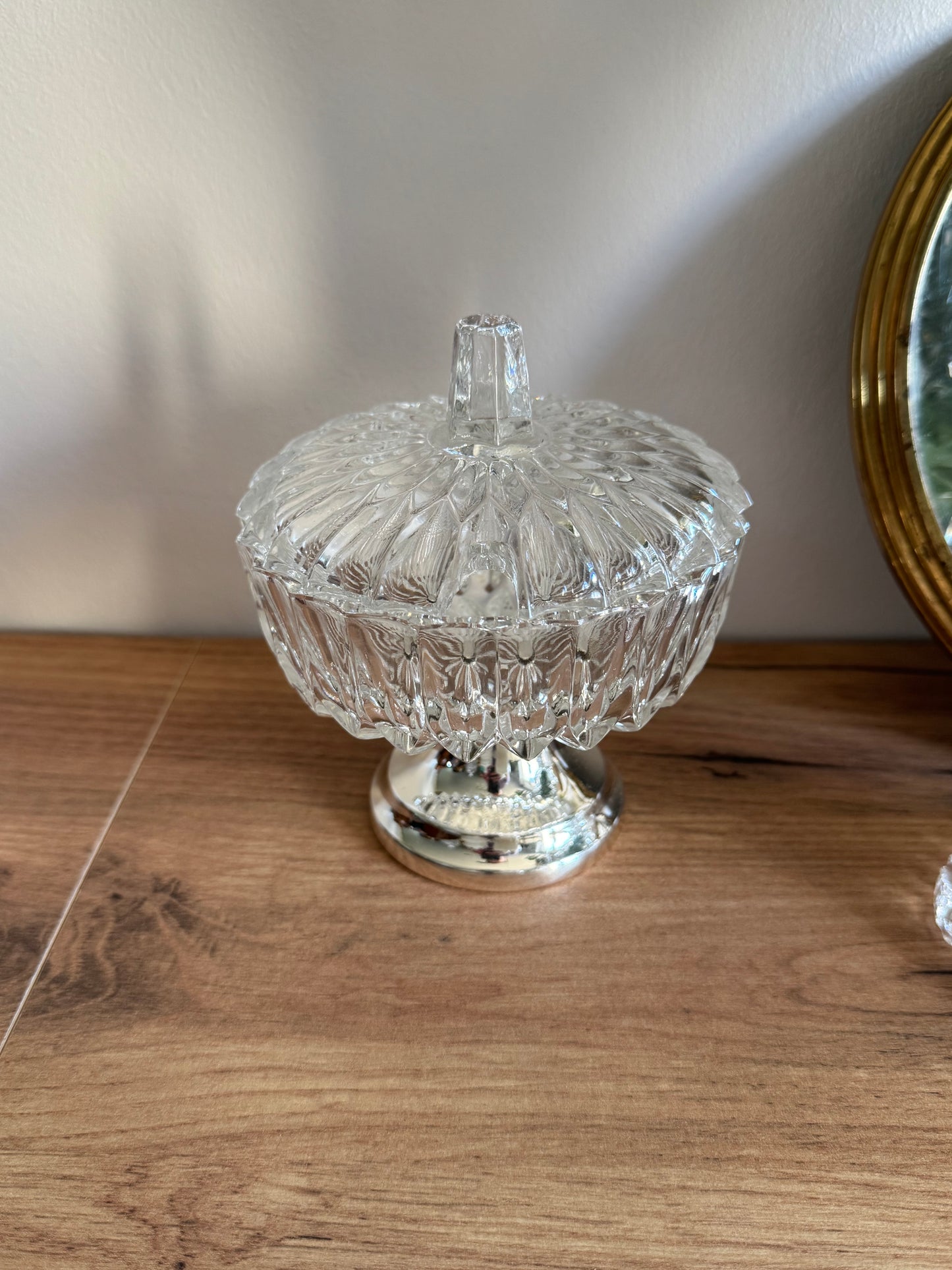 Sucrier en cristal vintage