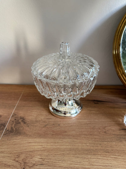 Sucrier en cristal vintage