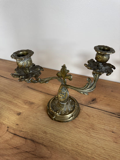Lot de 2 chandeliers en bronze
