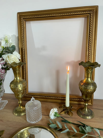 Paire de vases en laiton