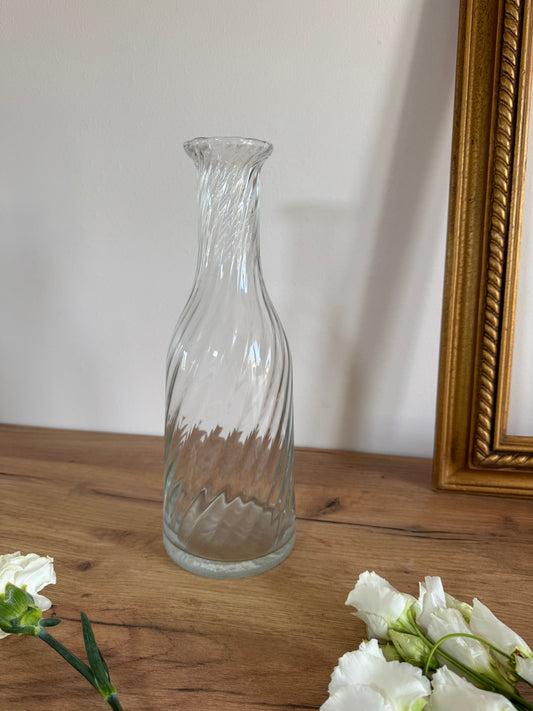 Carafe vintage transparente